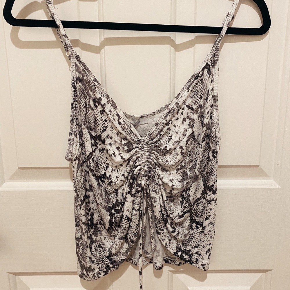 American Threads snakeskin blouse